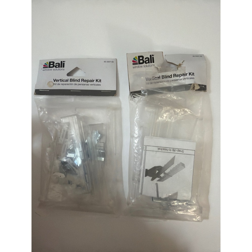 Bali Vertical Blind Repair Kit 65-0007-00 Valance Clips Lot of 2